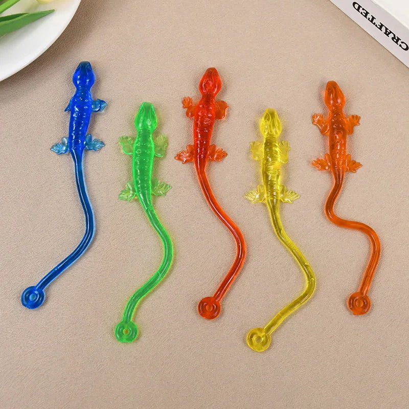 10/20/30Pcs Sticky Climbing Lizard Kids Birthday Party Favors Goodie Filler Pinata Toys School Prizes Halloween Christmas Gift