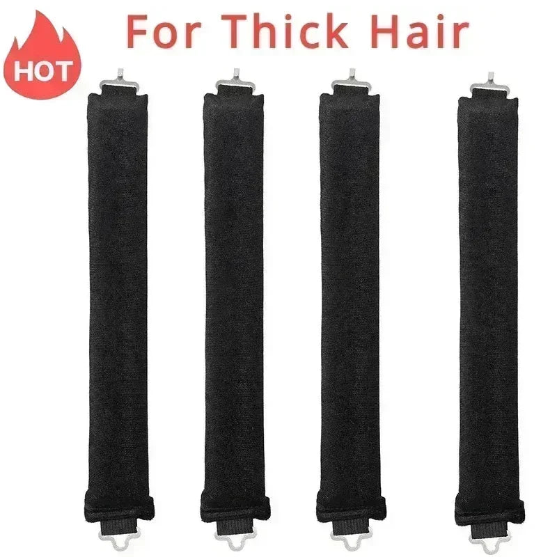 Heatless Hair Curlers Curling Rod Headband No Heat Hair Rollers Lazy Curls with Hook Sleeping Soft Flexi Rod Hair Styling Tools