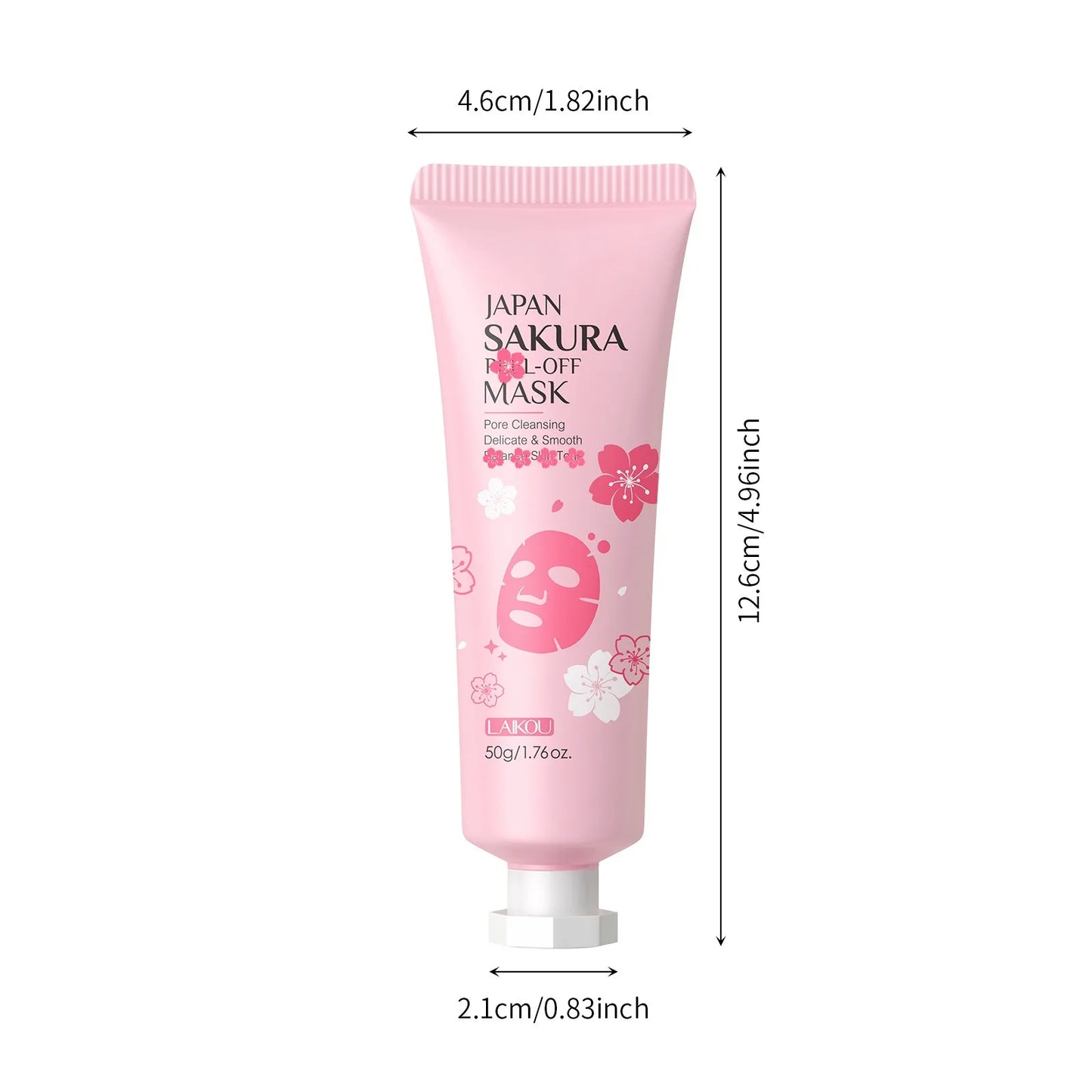 1/2count Japan Sakura Peel-Off Mask 50g Deep Cleansing Cosmetic Residues, Balance Skin Tone, Hydrate & Delicate Skin
