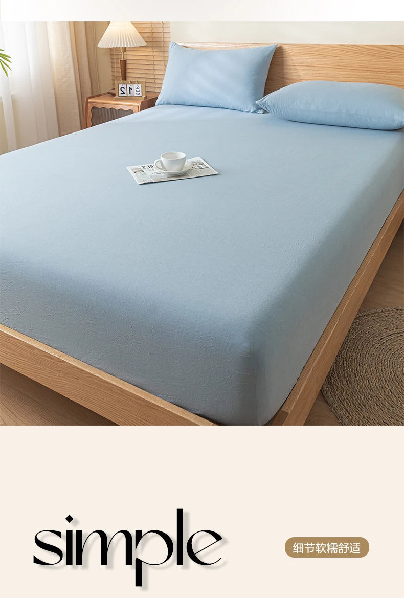 Pure Cotton Fitted Bed Sheets Cover Single Piece Cotton Bed Bed Sheets Dust Cover All-Inclusive Mattress Protector Cover 2025 New Model Universal for All Seasons