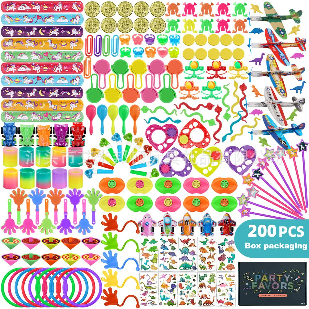 120/200Pcs/set Fun Pinata Fillers Small Bulk Toys Birthday Party Gift Favors Kids Puzzle Toy Event Party Game Giveaways Prizes