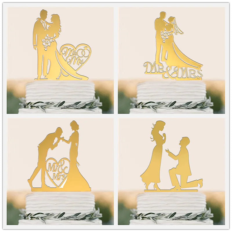 Wedding & Engagement  Birthday Cake Topper ,   Bride & Groom  Boy & Girl   Party  Anniversary