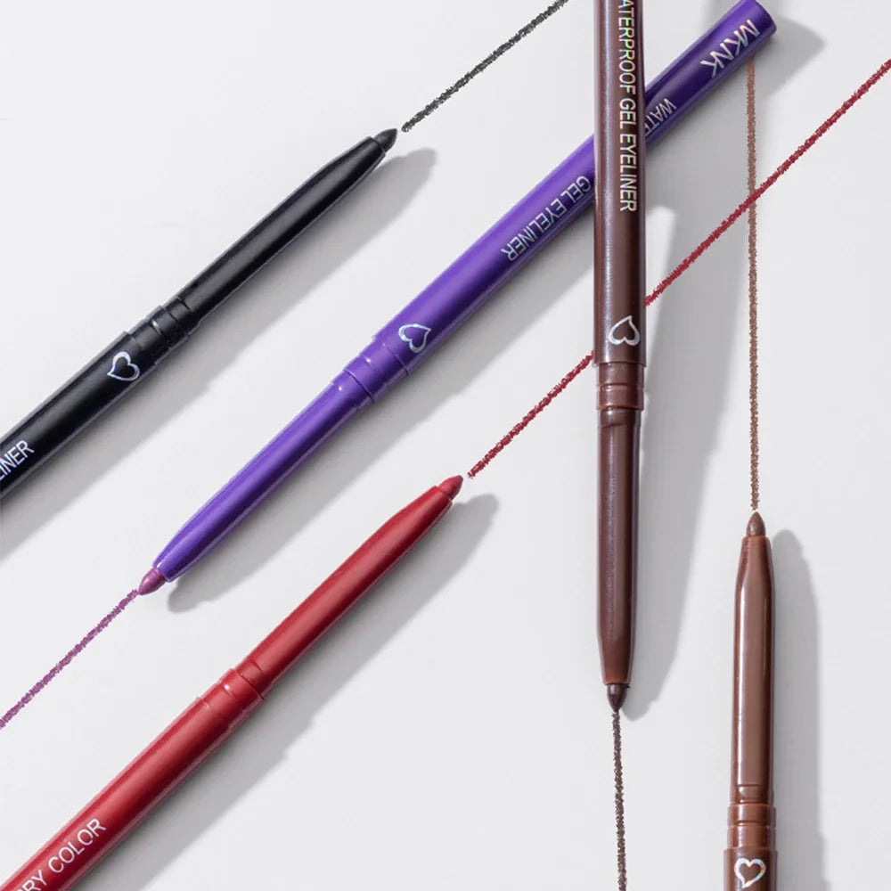 Waterproof Eyeliner Pen White Black Brown Long Lasting Quick-drying Pencil Not Blooming Liquid Eyeliner Gel Eyes Makeup Cosmetic