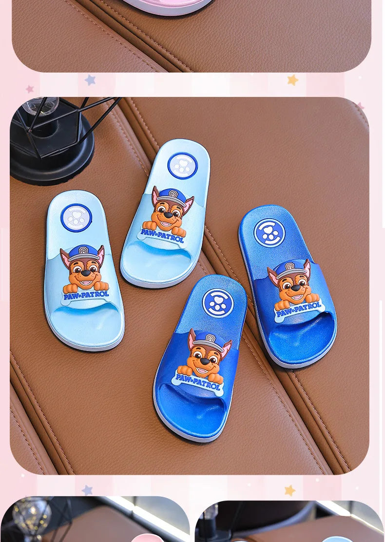 Authentic PAW PATROL Children's Slippers Boys Girls Summer Non-slip Beach Shoes Indoor Bathroom Slippers