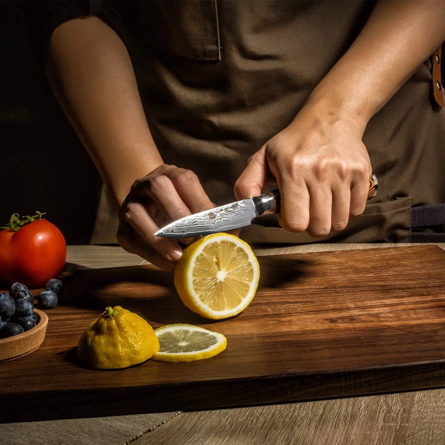 Damascus Kitchen Knives Tanto Fruit Santoku 67 Layers Knives Utility Handmade Chef Knife Japanese Vg10 Facas De Cozinha