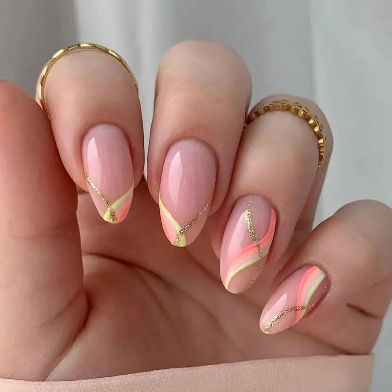 Glamorous Black Almond Stiletto Nails-34