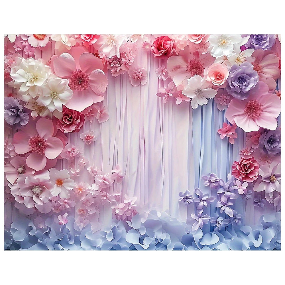 Wedding Background Banner Wedding Ceremony Photo Flower Sea Background Proposal Wedding Bridal Shower Flower Photography Props