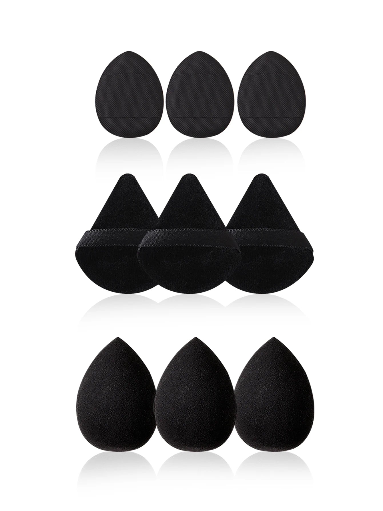 27PCS 14 makeup brush set +12pcs Beauty Egg Triangle mini powder puff, brush, eyebrow razor set +1pcs waterproof storage bag