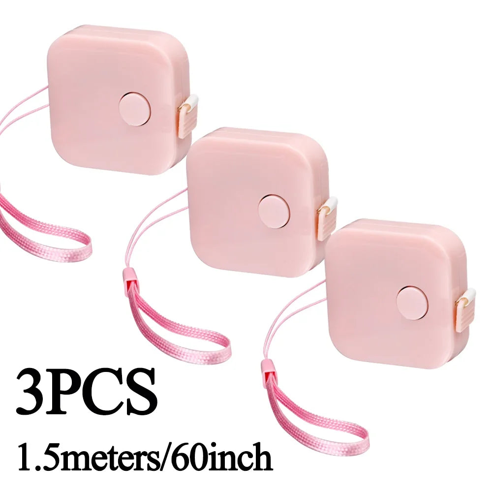Double Scale Ruler Plastic Roll Tape Mini Tape Measure Accurate Measurement for Weight Loss Body Measurement Sewing Tailor Craft