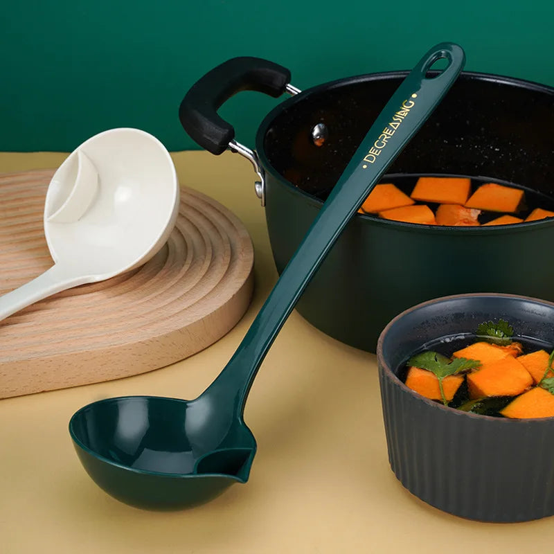 Long Handle Kitchen Filter Spoon Colander Oil Soup Separator Tablespoons creative Tableware Hot Pot Skimmer Scoop with Holes