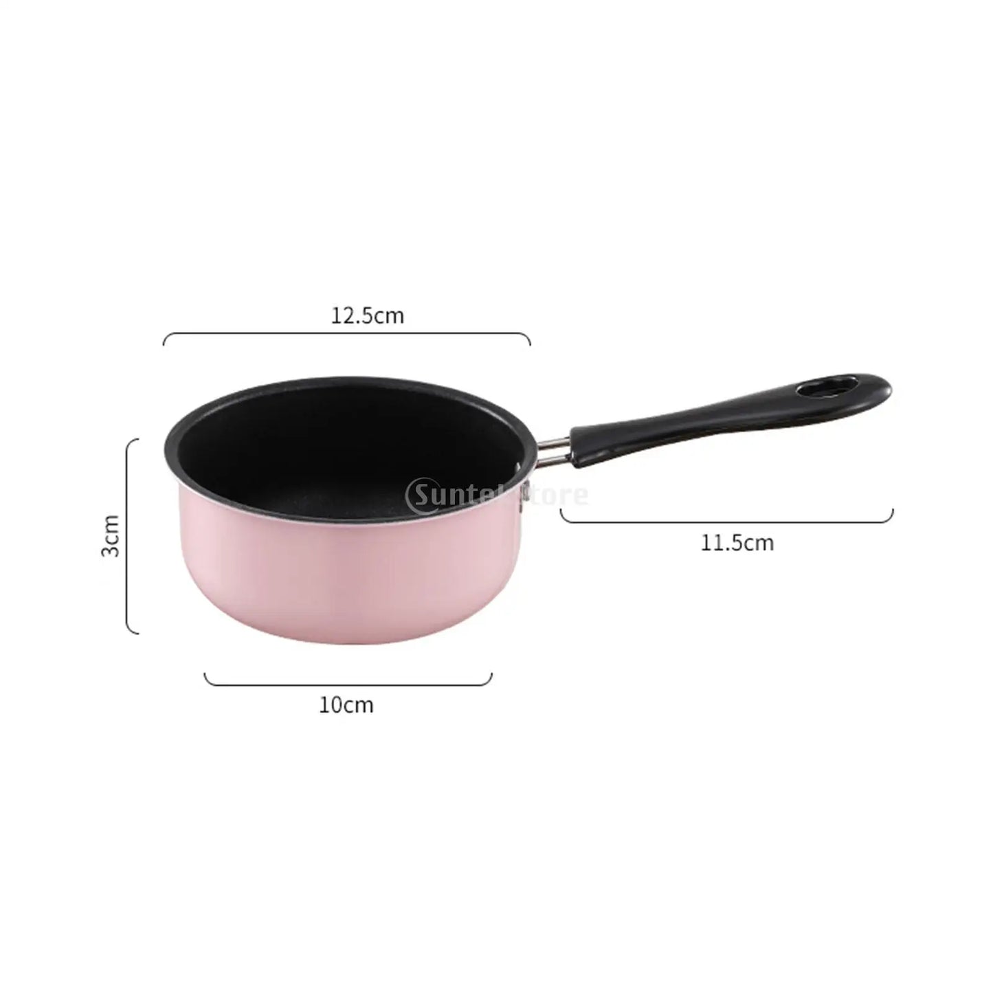 Small Saucepan Mini Soup Pot Cookware with Long Handle for RV Travel