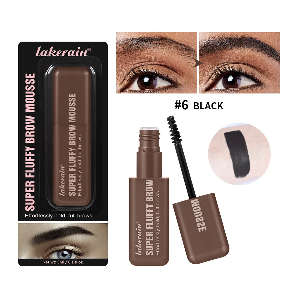 Superfluff Volumizing Brow Mousse Eyebrow Gel Thick Eyebrows Tint Tinted Brow Gel Multiple Color Long-Lasting Waterproof Makeup