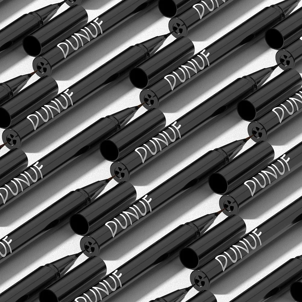 2 Colors Lasting Liquid Eyebrow Pencil Ultra-fine Waterproof Sweatproof Fast Drying Liquid Eyebrow Eyeliner Pen Makeup Cosmetics