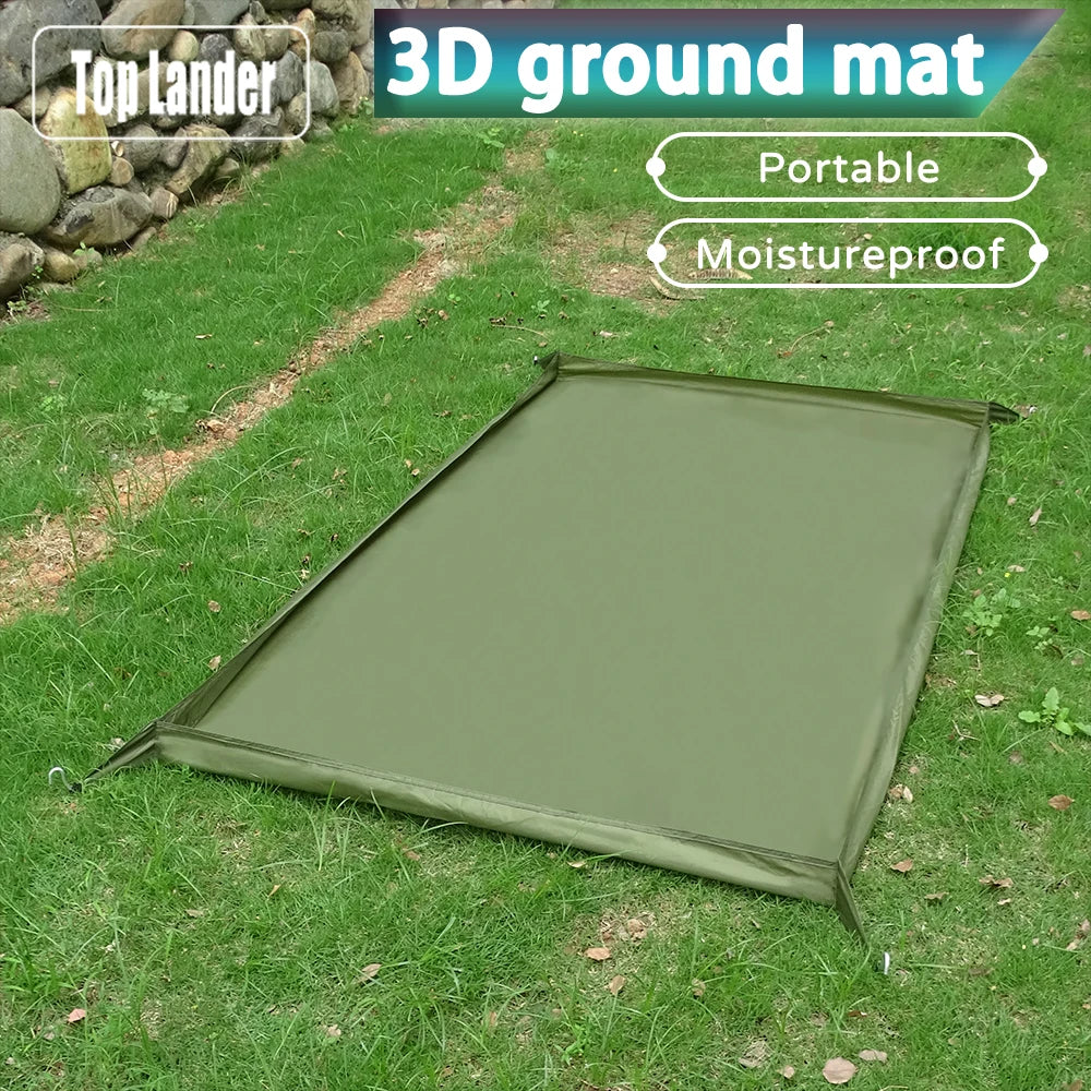 Ultralight Tent Footprint Bathtub 3D Picnic Mat Outdoor Camping Waterproof Ground Sheet 2.1x1.2