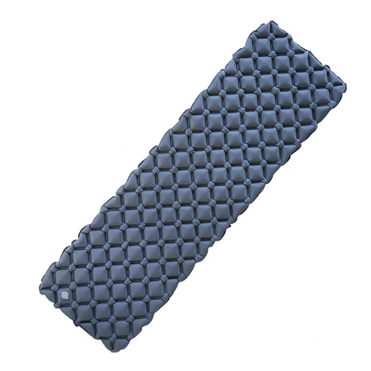 Camping Inflatable Air Mattress with Built-In Pump Blue-0