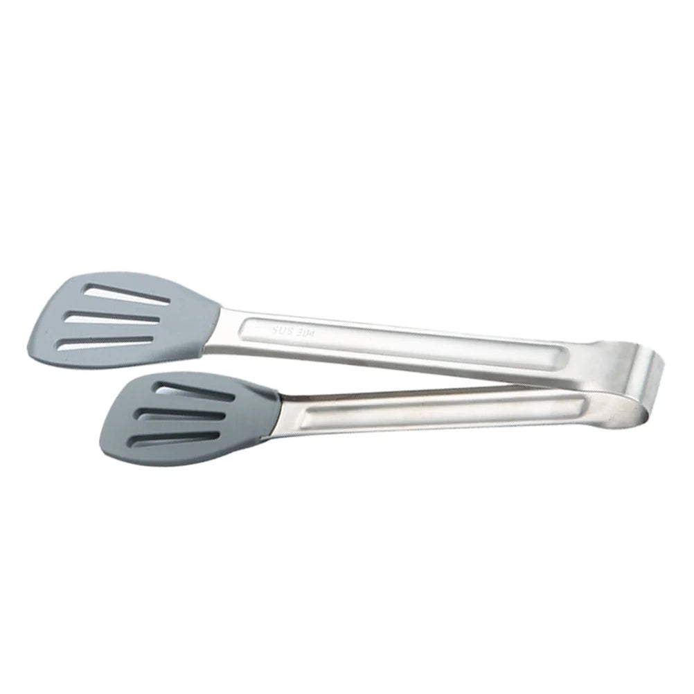 Food Tongs Kitchen Clips Stainless Steel Silicone Heat Resistant Cooking Tools