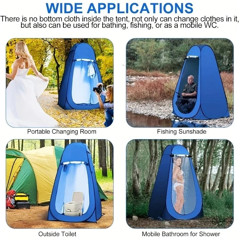 Outdoor bathing tent, portable camping toilet tent, changing tent, shower tent, dressing shelter, fishing tent, thermal tent
