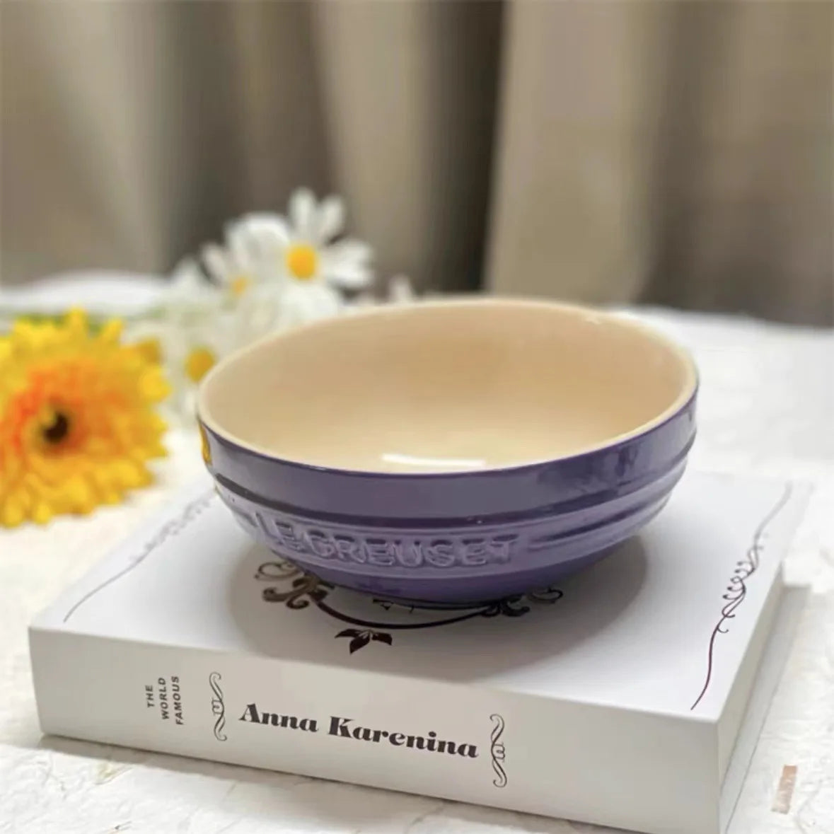 French Cool Rainbow 12cm 15cm 20 Bowl Set Ceramic Stoneware Rice Bowl Kitchen Household Utensils 6-Piece Set High-End Gift