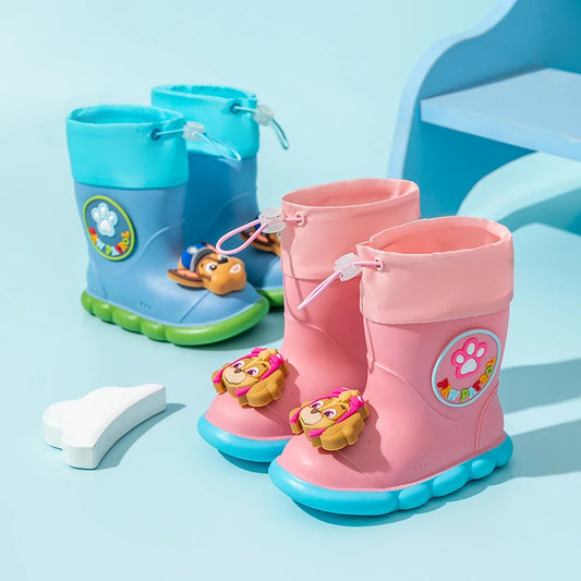 PAW Patrol Children Rain Boots Baby Boys Girl EVA Non-slip Outdoor Cartoon Dogs RainFashion Toddler Kids Outdoor Waterproo boots