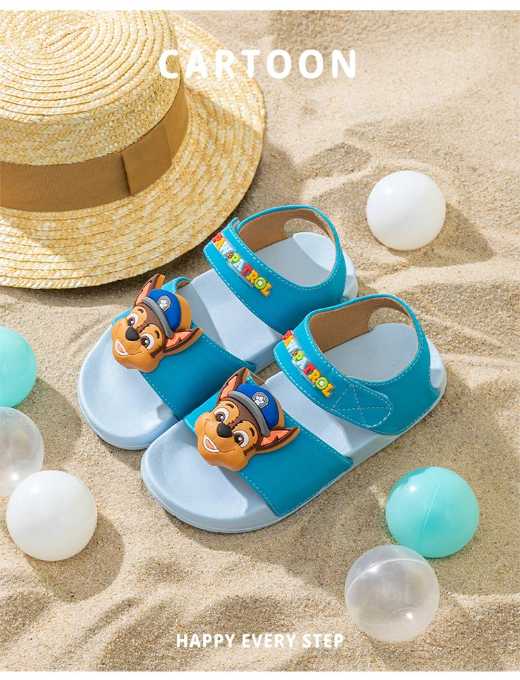 PAW PATROL genuine boys and girls sandals summer new children's beach shoes non-slip soft sole light sandals