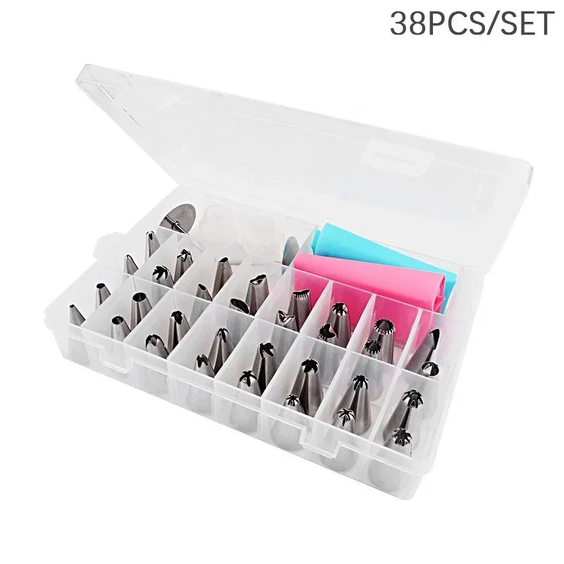 28cm Anti-skid Plastic Cake Turntable Rotating Cake Decorating Tools Pastry Bags Nozzles Set Spatula Kitchen Gadget Sets cozinha