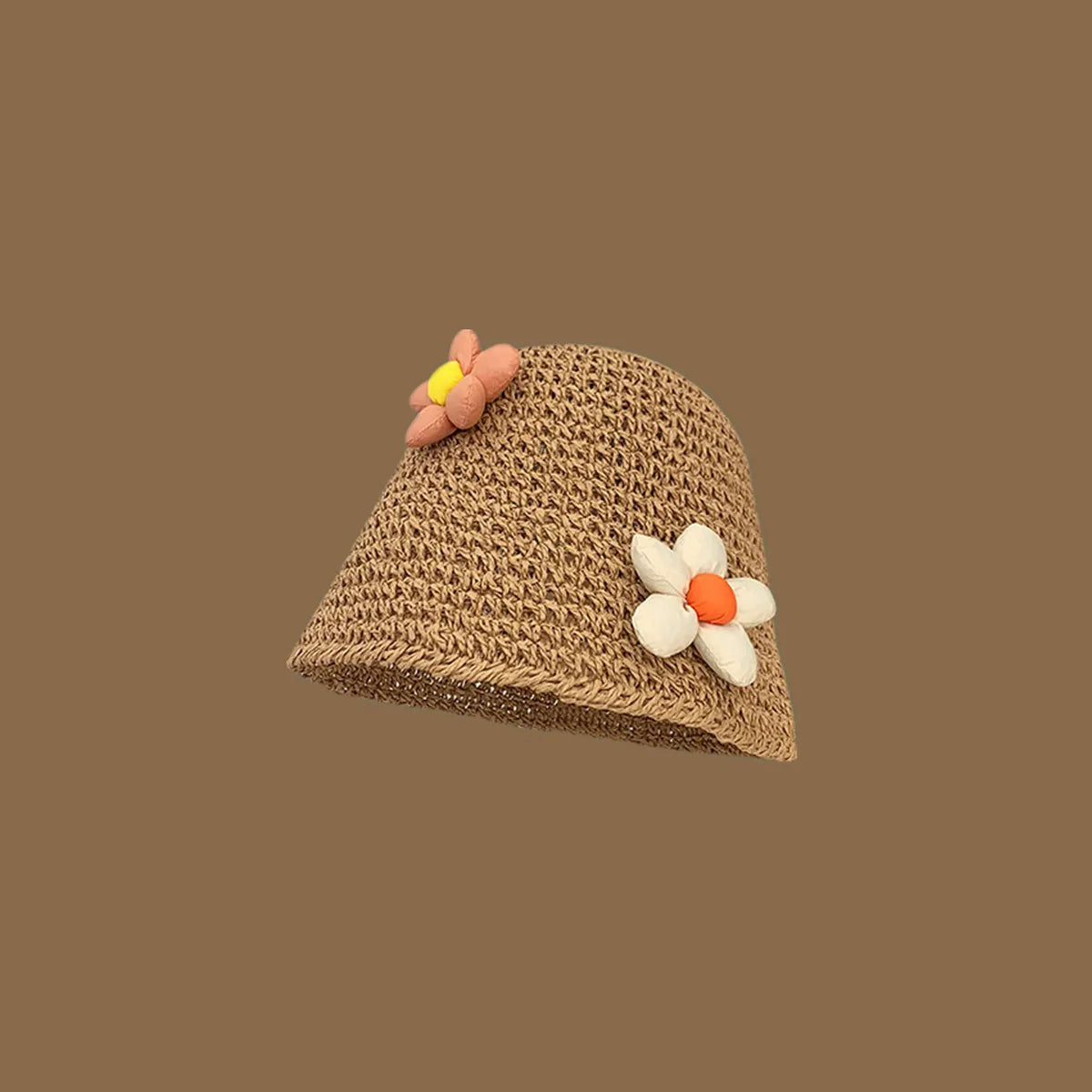 Korean Handmade Straw Hat For Women, Japanese Small fresh Sunshade Hat For Spring And Summer Outings, Sunscreen Hat