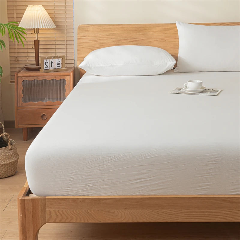 Pure Cotton Fitted Bed Sheets Cover Single Piece Cotton Bed Bed Sheets Dust Cover All-Inclusive Mattress Protector Cover 2025 New Model Universal for All Seasons