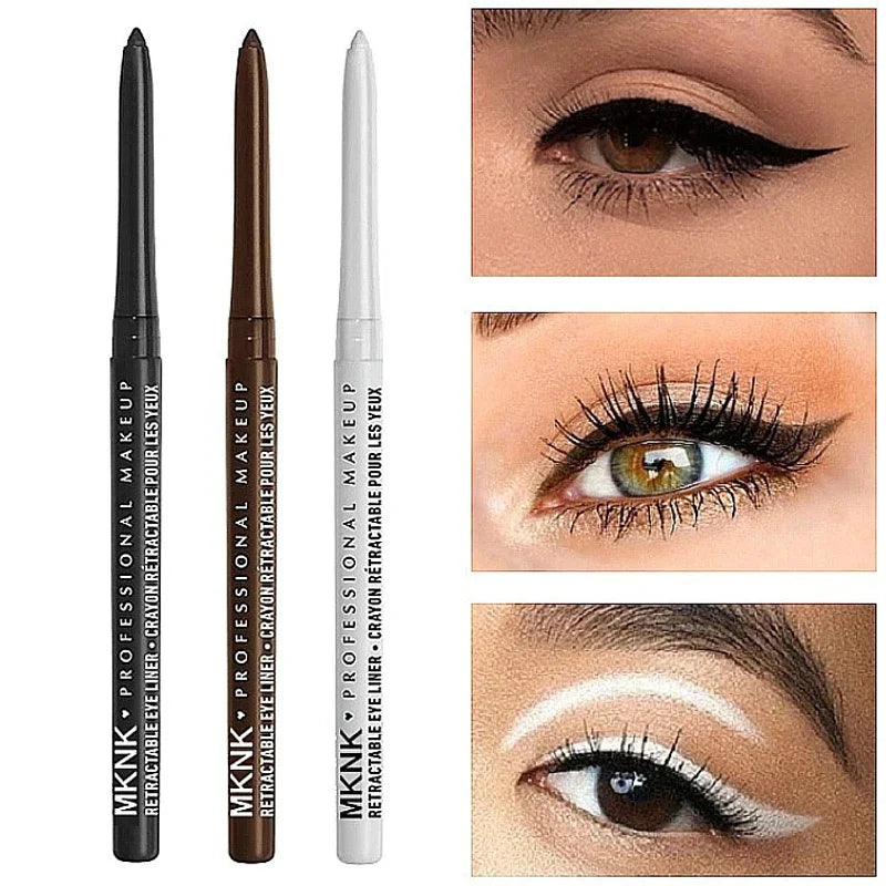 Black Waterproof Eyeliner Pencil Smooth Matte Eye Liner Smudge-proof Liquid Eyeliner Pen Lasting &beginner-friendly Eye Makeup