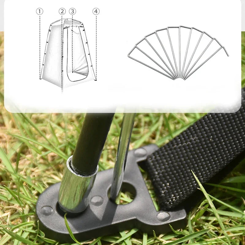 Outdoor Fishing Shade Tent Outdoor Portable Changing Room Waterproof UV Protection Tear-resistant Tent For Camping Travel