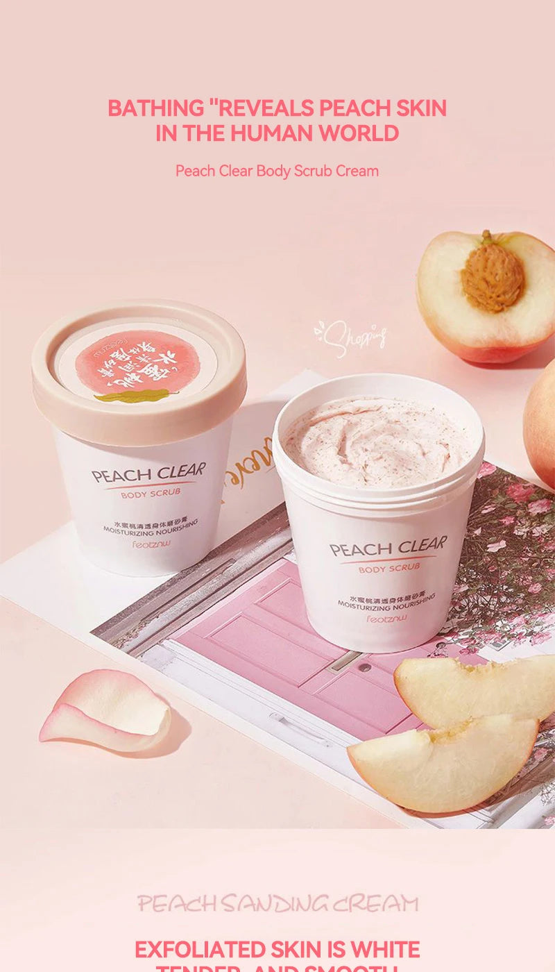 Fatini -Niacinamide Exfoliating Body Scrub Smooth Skin Natural Moisturizing Deep Cleansing,Brightening,Exfoliating Cream