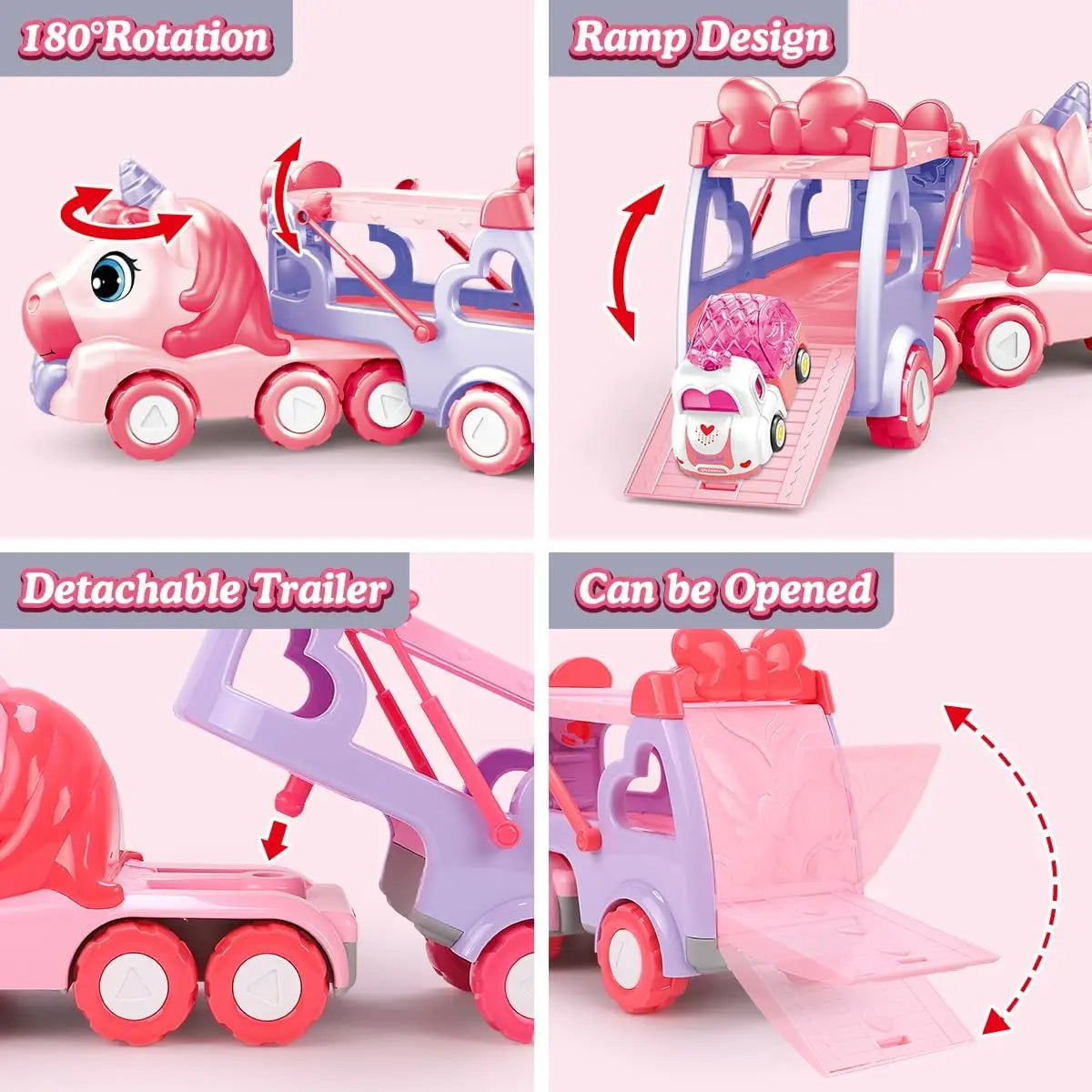 5 in 1 Carrier Truck Car Toys-2