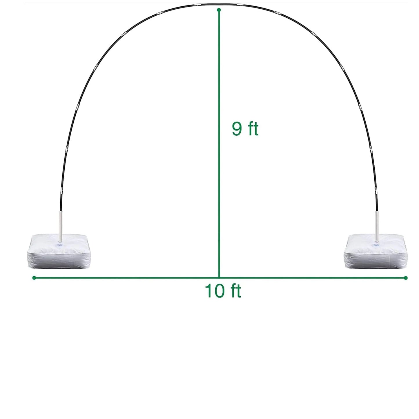 21 pieces of 2.7 * 3M ultra large fiber rod arch balloon bracket set