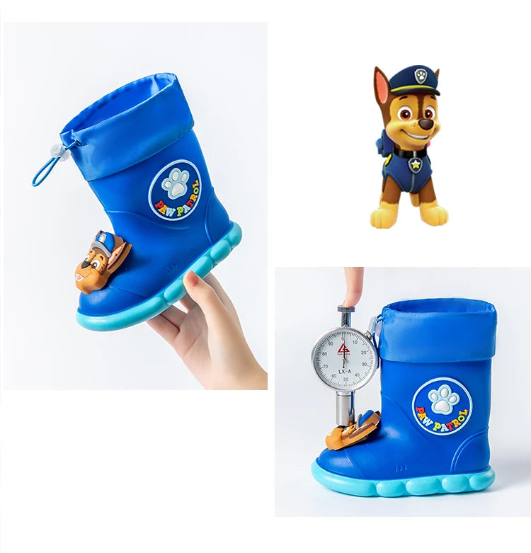 PAW Patrol Children Rain Boots Baby Boys Girl EVA Non-slip Outdoor Cartoon Dogs RainFashion Toddler Kids Outdoor Waterproo boots