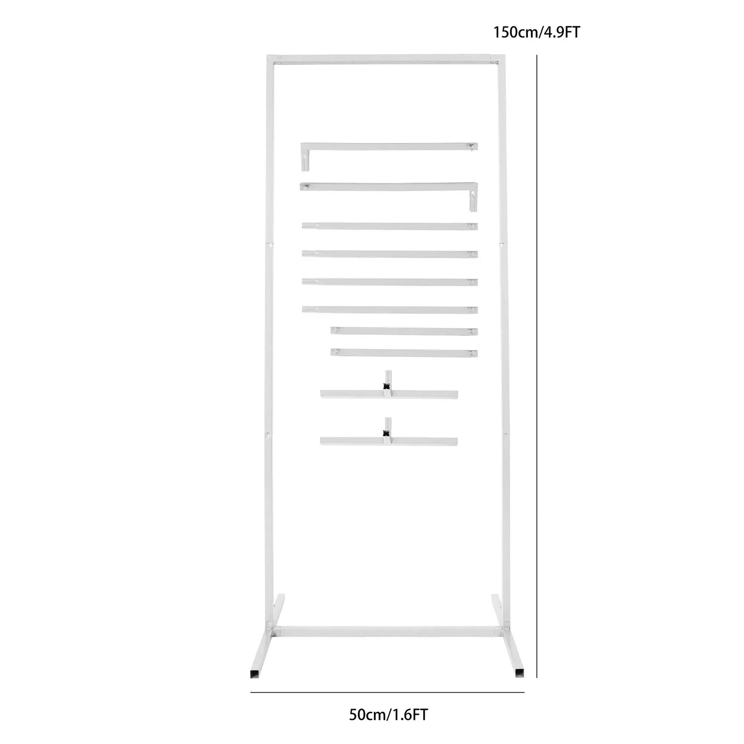 Wedding Arch Backdrop Stand Square Metal Rectangular Frame for Ceremony Party Birthday Bridal Baby Shower Anniversary Decoration