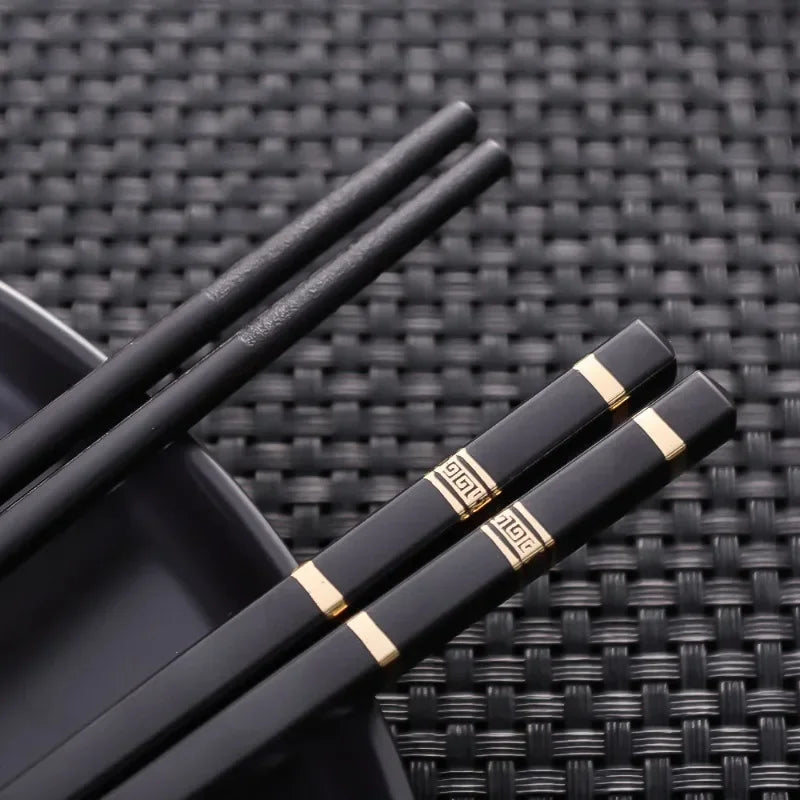 10/2PCS Reusable Sushi Chinese Chopsticks Korean Chopsticks Non-slip Chop Sticks Kitchen Dining Tableware Cutlery Set Accessorie