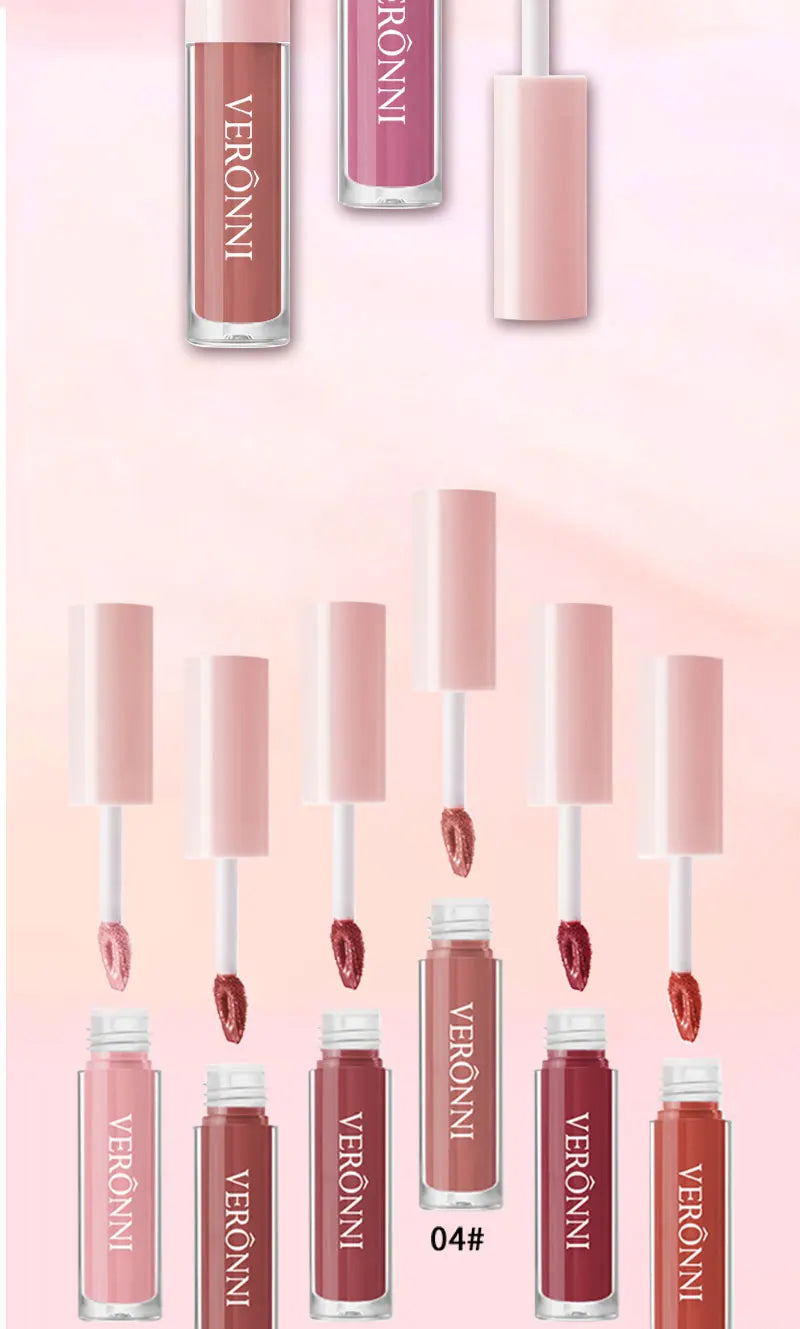 12 Colors Matte Liquid Lipstick 2.3ml Mini Size Vegan&Cruelty-Free Long Lasting Non-Drying Nude to Bold Shades Fade Proof Makup