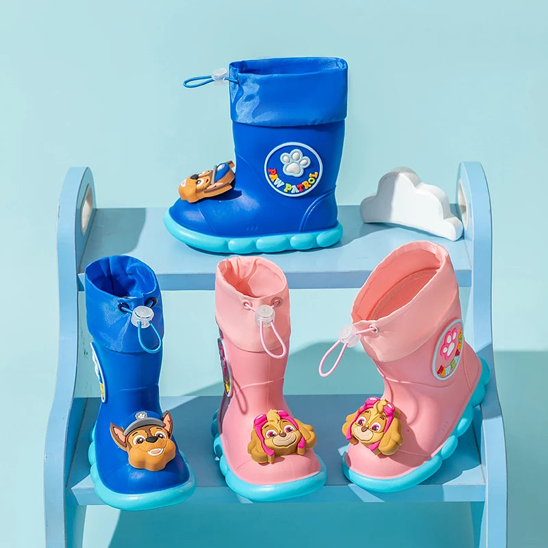PAW Patrol Children Rain Boots Baby Boys Girl EVA Non-slip Outdoor Cartoon Dogs RainFashion Toddler Kids Outdoor Waterproo boots