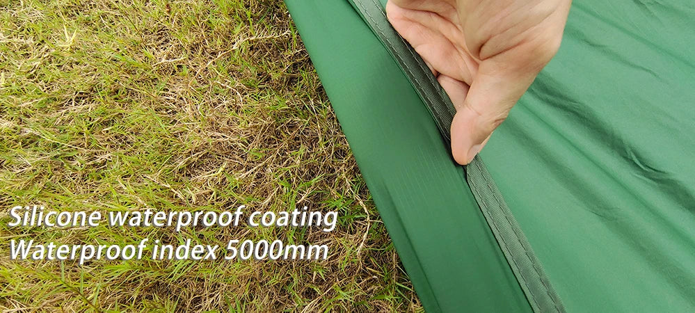 Ultralight Tent Footprint Bathtub 3D Picnic Mat Outdoor Camping Waterproof Ground Sheet 2.1x1.2