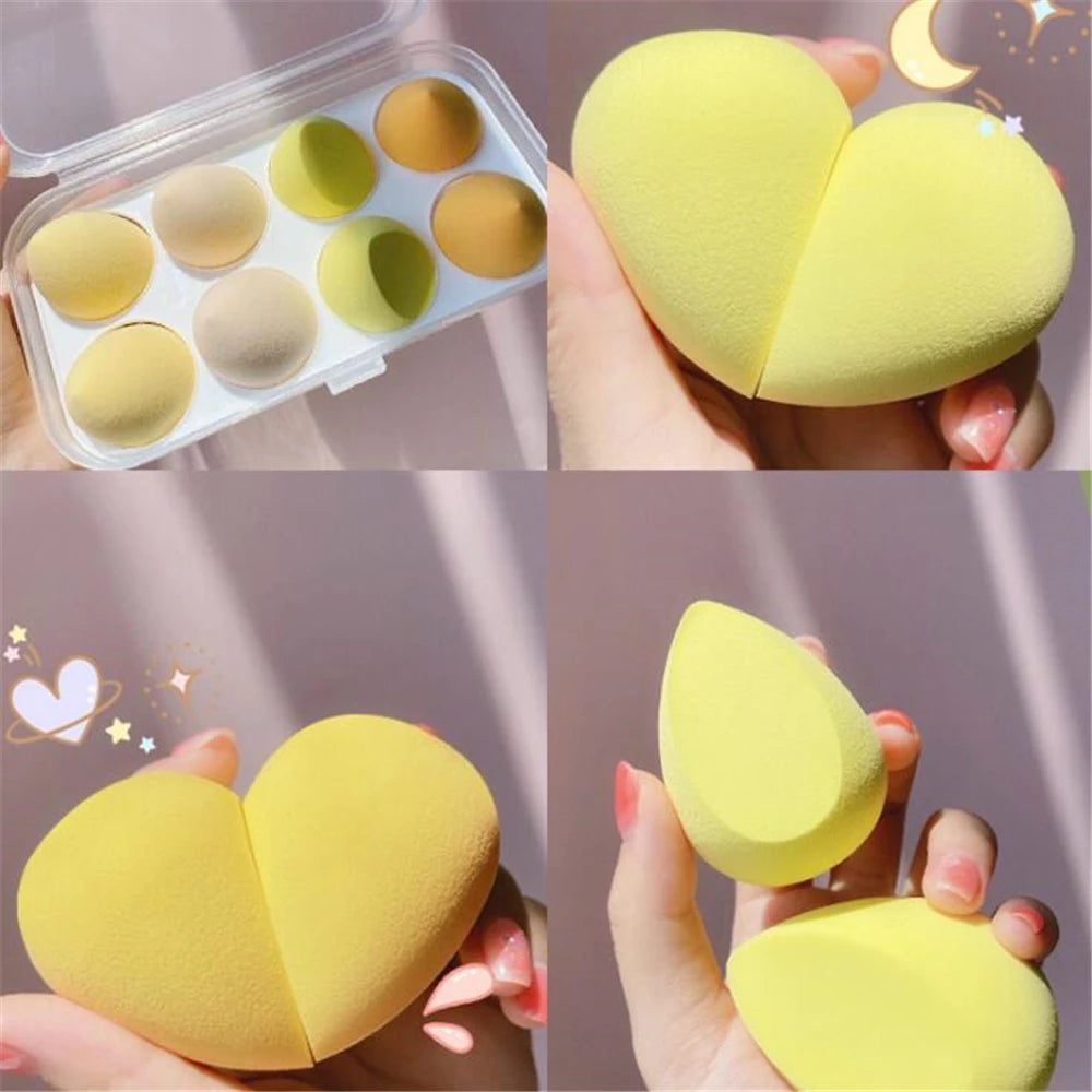 4pcs/bag Fashion Make up Blender Cosmetic Puff Makeup Sponge Foundation Powder Sponge Beauty Tool Makeup Tool Accessories