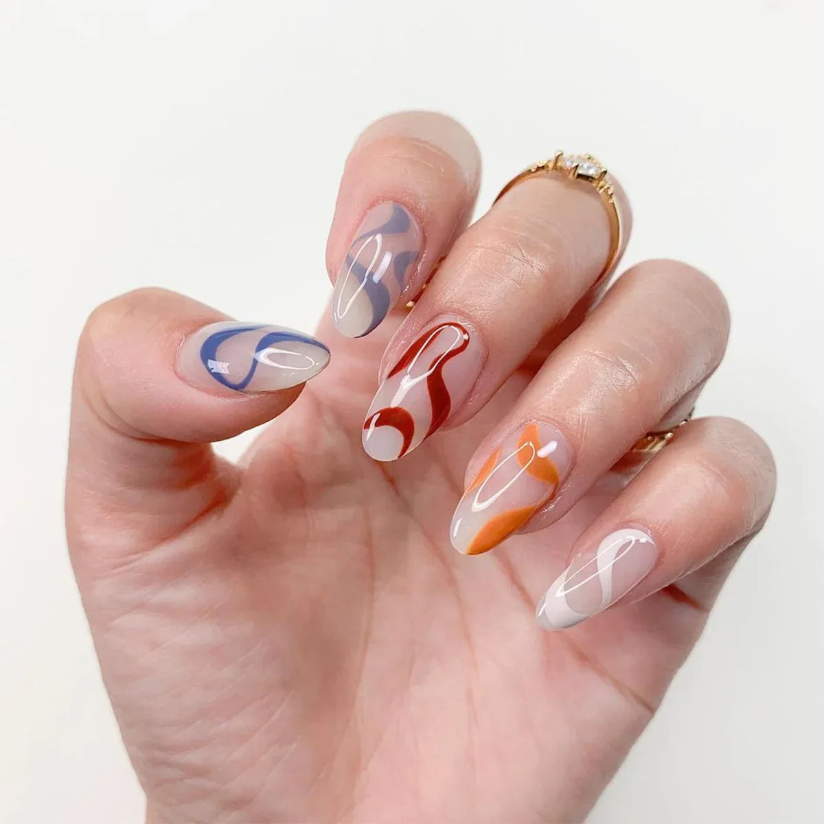 Glamorous Black Almond Stiletto Nails-59