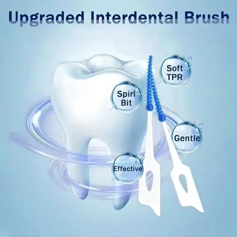 Interdental Brushes Silicone Toothpicks Teeth Floss Oral Hygiene Teeth Cleaning Soft Bristle Clean Between Teeth Toothbrush