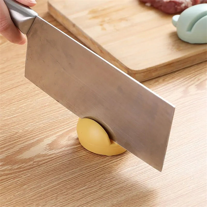 Kitchen Household Sharpener Kitchen Knife Blade Outdoor Mini Portable Multifunction Sharpening Stone Cartoon Ear Frog Shaped
