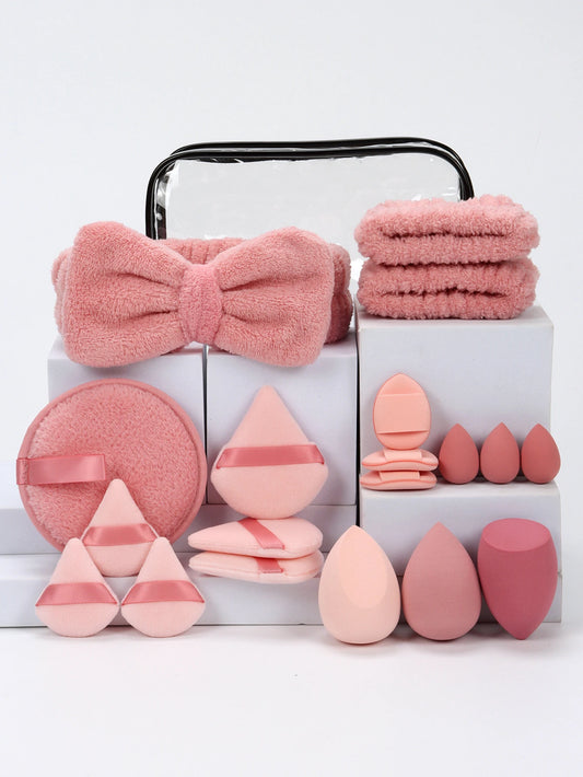 Mountain Raspberry 15-16-19-20 Pieces Set, Multi-Functional Makeup Tool, Which Becomes Larger When Exposed to Water, Dry and Wet