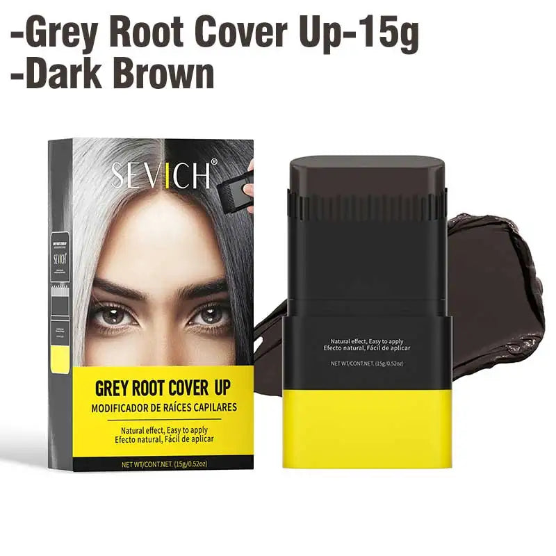 3 Colors Portable Hair Dye Stick 15g Waterproof Hairline Root Concealer Stick Disposable Instant Grey Coverage Hair Coloring Pen