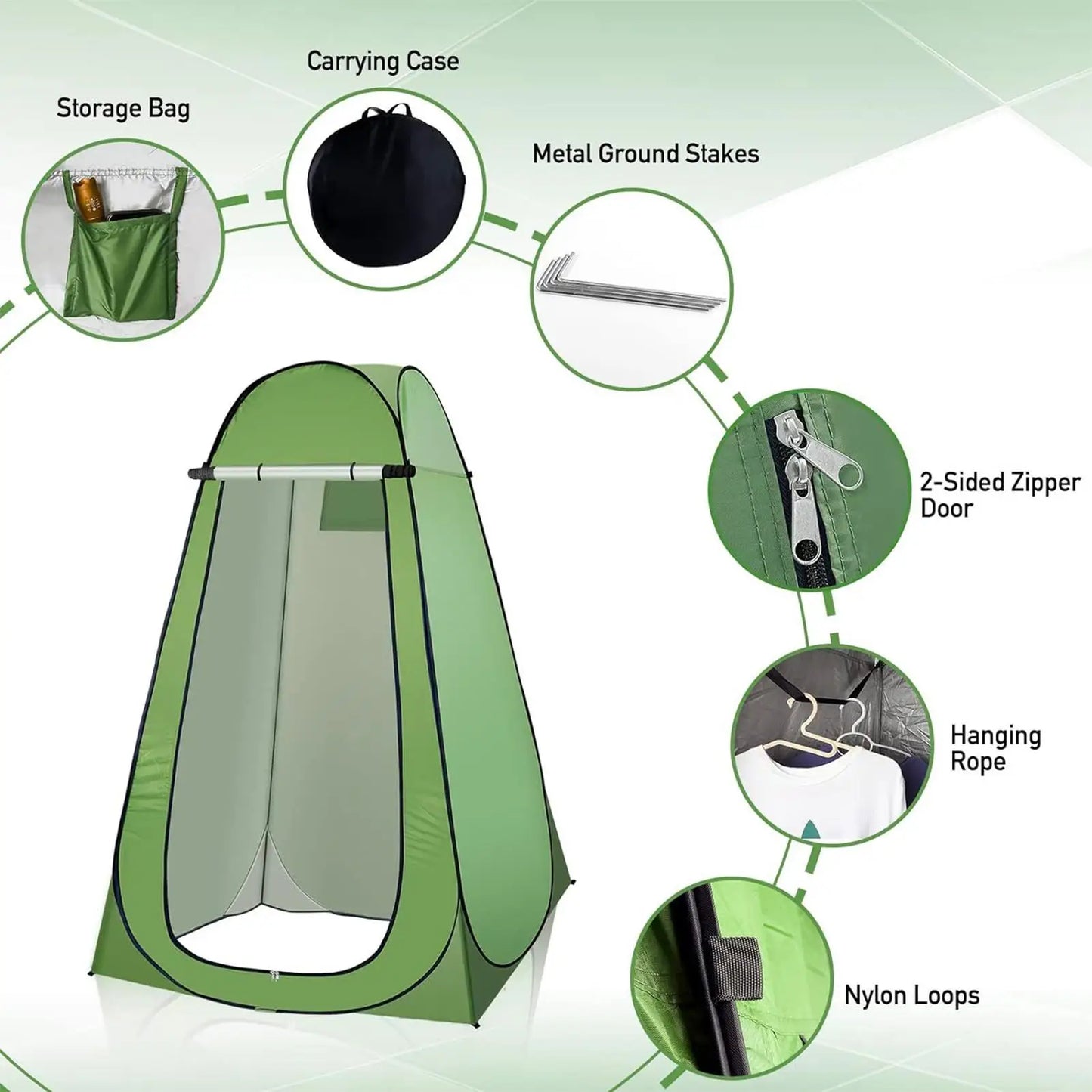 Portable Outdoor Privacy Shower Tent/ Movable Toilet/Enclosure Warm Bathing Shelter/camping Shower/ Sun Rain Shelter