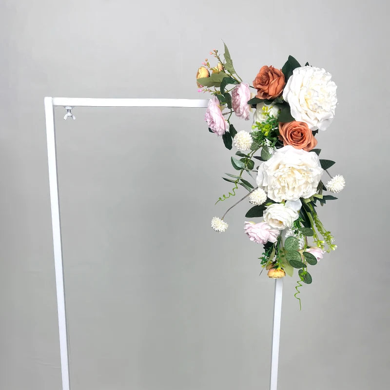 Artificial Flowers For Wedding Decoration Welcome Sign Decor Flower Guid Sign Wedding Props Floral Arrangement Flower Row