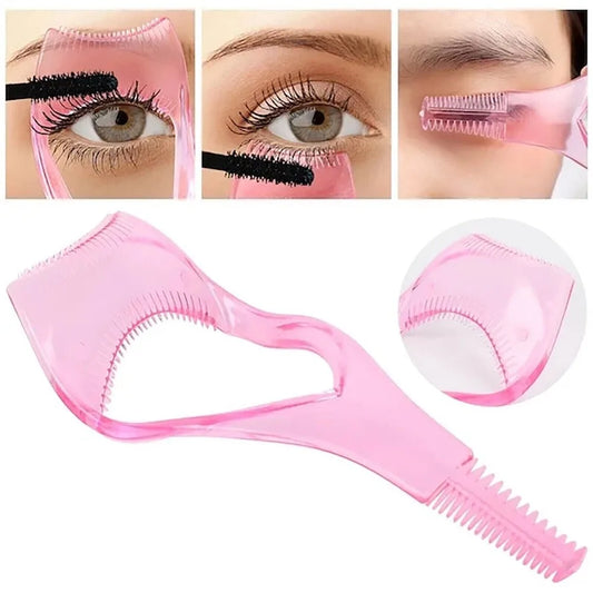 Eyeliner Assistant 3-In-1 Eyelash Comb Template Protect Eyes Crystal Mascara Shield Guide Cosmetic 3 In1 Eyelashes Tools