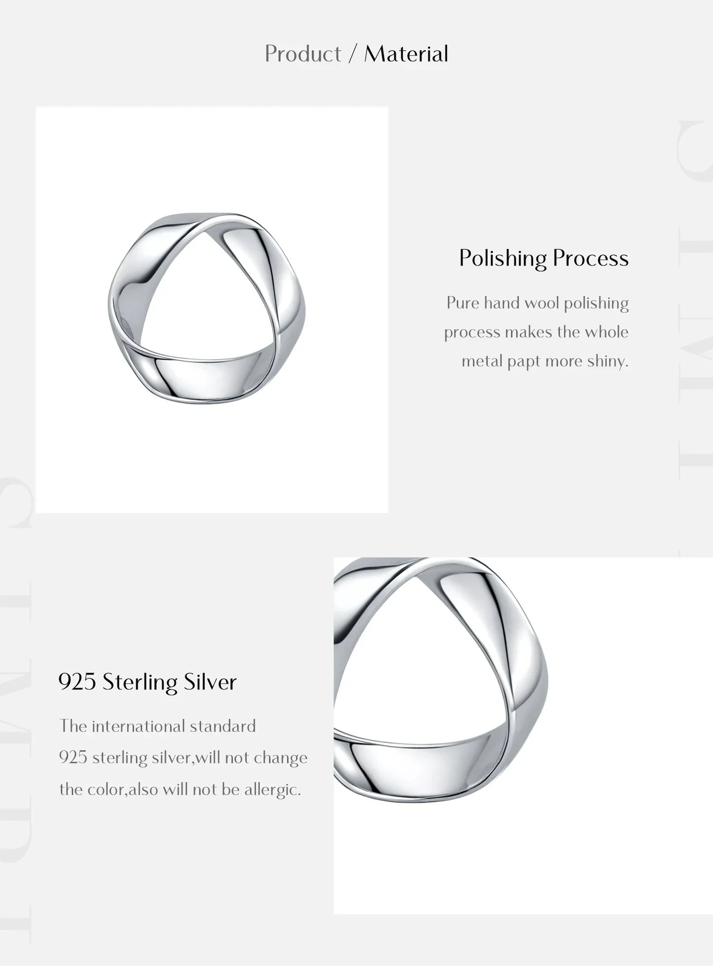 925 Sterling Silver Minimalist Wavy Stud Earrings - Women Fine Jewelry