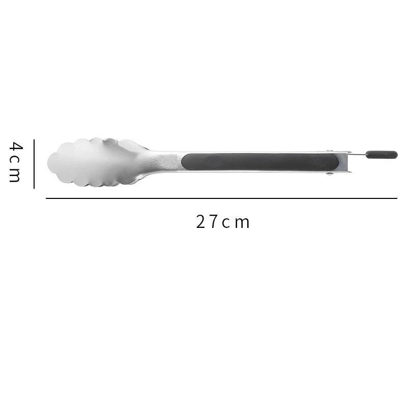 9/12/14/16 Inch Bbq Tongs Non-Slip Handle Stainless Steel