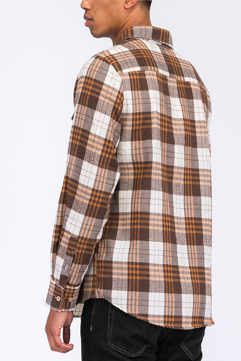 Brushed Flannel Shirt-3